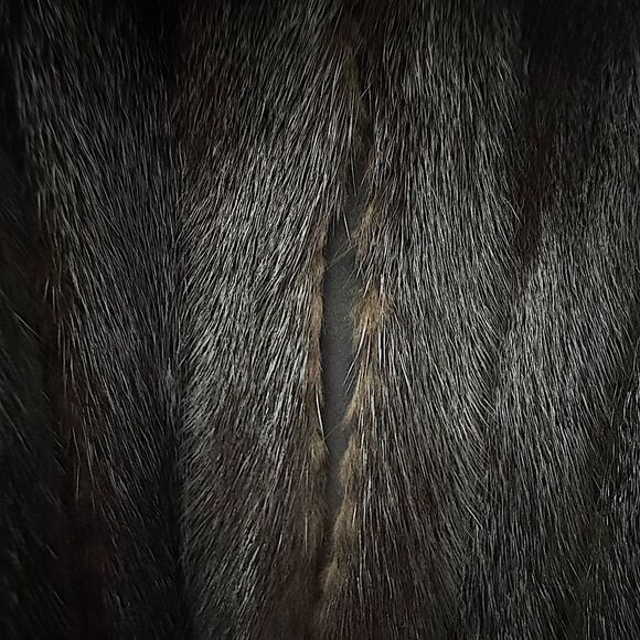 Vintage Furs by Albe Mahogany Mink Removable Hood Fur Coat Jacket Size L / XL - Picture 8 of 12